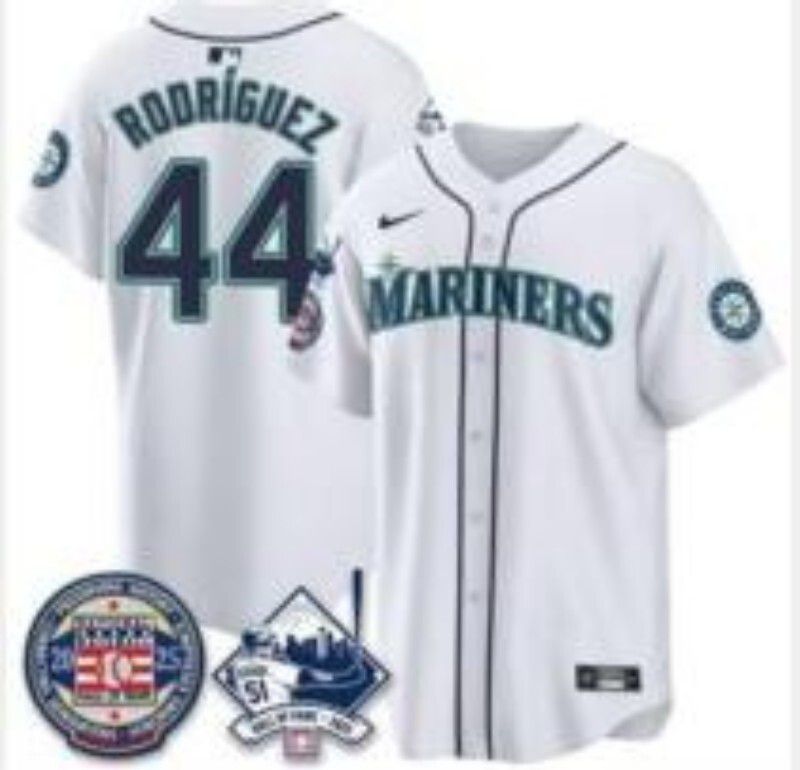 Men Seattle Mariners #44 Rodriguez white Game Nike MLB 2025 Jersey 001->seattle mariners->MLB Jersey